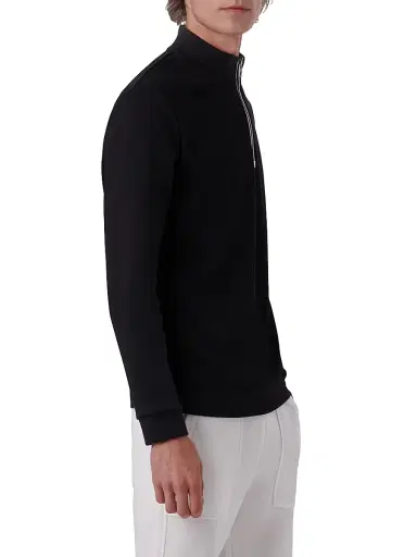 Bugatchi Men's Quarter-Zip Knit Jacket | Thumbnail 4 Bugatchi Men's Quarter-Zip Knit Jacket | Thumbnail 4
