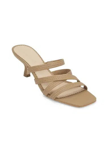 Cinq à Sept Women's Dana Strappy Leather Kitten Sandals - Brown Sugar - Size 9 | Thumbnail 2 Cinq à Sept Women's Dana Strappy Leather Kitten Sandals - Brown Sugar - Size 9 | Thumbnail 2