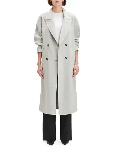 Favorite Daughter Women's The Luca Wool-Blend Coat - Light Gray - Size Large | Thumbnail 2 Favorite Daughter Women's The Luca Wool-Blend Coat - Light Gray - Size Large | Thumbnail 2