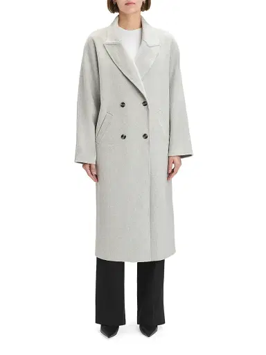 Favorite Daughter Women's The Luca Wool-Blend Coat - Light Gray - Size Large | Thumbnail 4 Favorite Daughter Women's The Luca Wool-Blend Coat - Light Gray - Size Large | Thumbnail 4