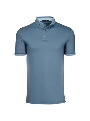 Greyson Men's Guardian Printed Polo Shirt - Vintage Indigo - Size XXL | Thumbnail 1 Greyson Men's Guardian Printed Polo Shirt - Vintage Indigo - Size XXL | Thumbnail 1