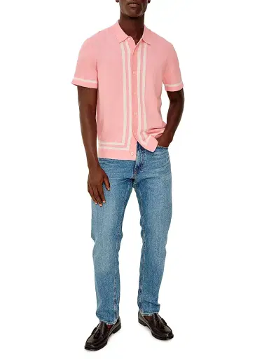 Rails Men's Leo Cotton-Blend Shirt - Driftwood Melange | Thumbnail 2 Rails Men's Leo Cotton-Blend Shirt - Driftwood Melange | Thumbnail 2