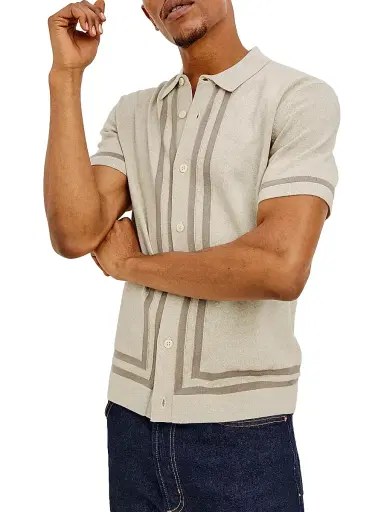 Rails Men's Leo Cotton-Blend Shirt - Driftwood Melange | Thumbnail 3 Rails Men's Leo Cotton-Blend Shirt - Driftwood Melange | Thumbnail 3
