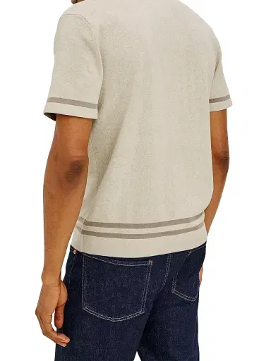 Rails Men's Leo Cotton-Blend Shirt - Driftwood Melange | Thumbnail 5 Rails Men's Leo Cotton-Blend Shirt - Driftwood Melange | Thumbnail 5