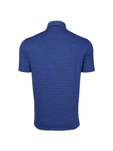 Greyson Men's Quogue Striped Polo Shirt - Dark Maltese Blue - Size Small | Thumbnail 2 Greyson Men's Quogue Striped Polo Shirt - Dark Maltese Blue - Size Small | Thumbnail 2