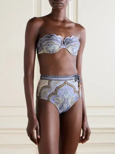 Zimmermann Wanderlust Strapless Embellished Paisley-print Bikini Top | Thumbnail 2 Zimmermann Wanderlust Strapless Embellished Paisley-print Bikini Top | Thumbnail 2