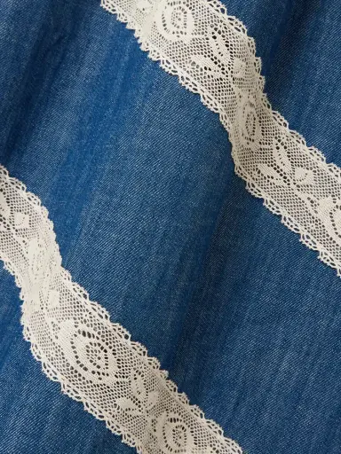Zimmermann Awaken Lace-trimmed Denim Midi Dress | Thumbnail 4 Zimmermann Awaken Lace-trimmed Denim Midi Dress | Thumbnail 4
