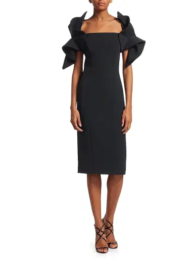 Badgley Mischka Women's Origami Sleeve Dress - | Thumbnail 2 Badgley Mischka Women's Origami Sleeve Dress - | Thumbnail 2