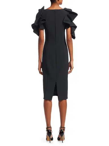 Badgley Mischka Women's Origami Sleeve Dress - | Thumbnail 4 Badgley Mischka Women's Origami Sleeve Dress - | Thumbnail 4