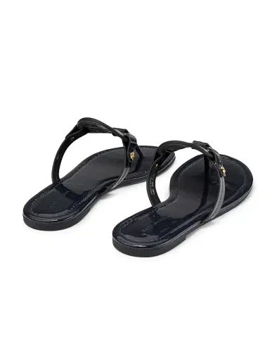 Tory Burch Women's Miller Patent Leather Thong Sandals - Navy | Thumbnail 3 Tory Burch Women's Miller Patent Leather Thong Sandals - Navy | Thumbnail 3