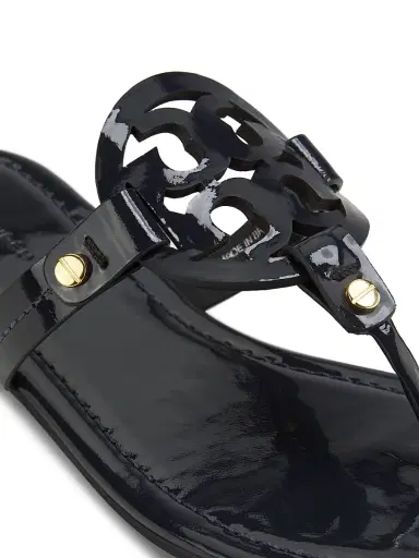 Tory Burch Women's Miller Patent Leather Thong Sandals - Navy | Thumbnail 5 Tory Burch Women's Miller Patent Leather Thong Sandals - Navy | Thumbnail 5