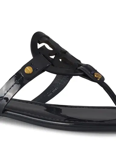 Tory Burch Women's Miller Patent Leather Thong Sandals - Navy | Thumbnail 7 Tory Burch Women's Miller Patent Leather Thong Sandals - Navy | Thumbnail 7