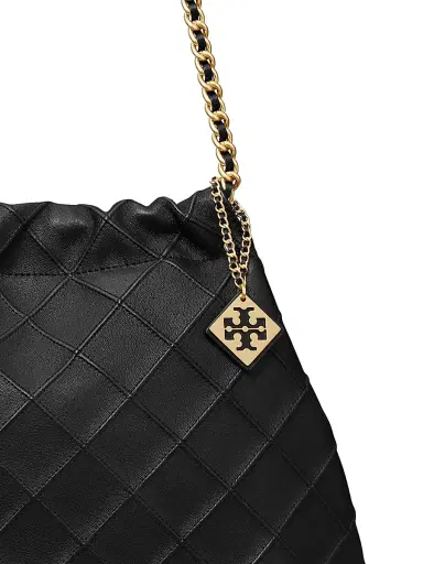 Tory Burch Women's Large Fleming Soft Leather Hobo Bag - Black | Thumbnail 4 Tory Burch Women's Large Fleming Soft Leather Hobo Bag - Black | Thumbnail 4
