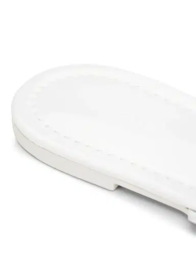 Tory Burch Women's Miller Patent Leather Thong Sandals - Optic White | Thumbnail 6 Tory Burch Women's Miller Patent Leather Thong Sandals - Optic White | Thumbnail 6