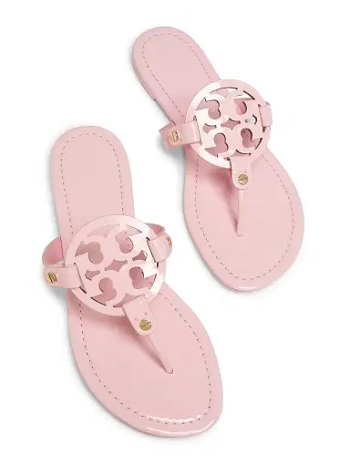 Tory Burch Women's Miller Leather Thong Sandals - Pink - Size 9.5 | Thumbnail 3 Tory Burch Women's Miller Leather Thong Sandals - Pink - Size 9.5 | Thumbnail 3