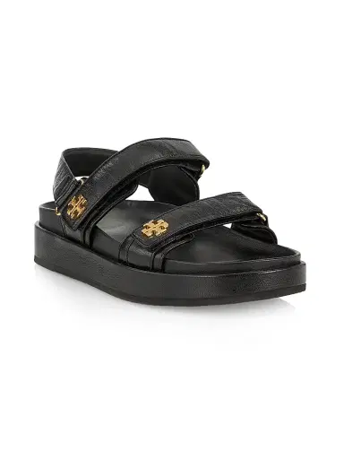 Tory Burch Women's Kira Sport Leather Sandals - Black - Size 9.5 | Thumbnail 2 Tory Burch Women's Kira Sport Leather Sandals - Black - Size 9.5 | Thumbnail 2