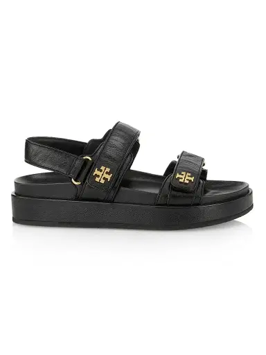 Tory Burch Women's Kira Sport Leather Sandals - Black - Size 9.5 | Thumbnail 1 Tory Burch Women's Kira Sport Leather Sandals - Black - Size 9.5 | Thumbnail 1