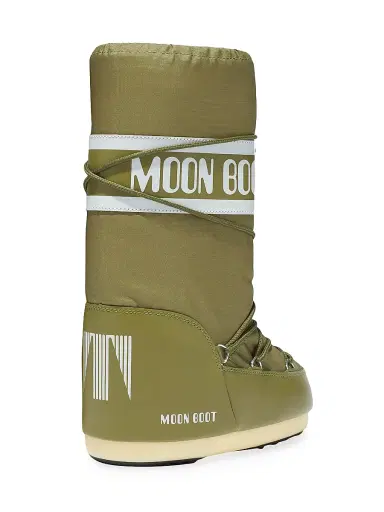 Moon Boot Men's Unisex Icon Nylon Boots - Kaki - Size 7 | Thumbnail 2 Moon Boot Men's Unisex Icon Nylon Boots - Kaki - Size 7 | Thumbnail 2