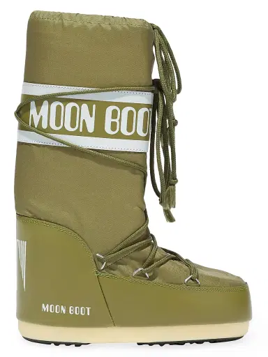 Moon Boot Men's Unisex Icon Nylon Boots - Kaki - Size 7 | Thumbnail 1 Moon Boot Men's Unisex Icon Nylon Boots - Kaki - Size 7 | Thumbnail 1