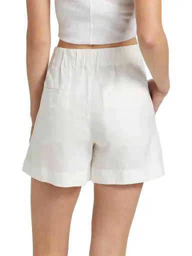 Vince Women's Mid-Rise Hemp Shorts | Thumbnail 5 Vince Women's Mid-Rise Hemp Shorts | Thumbnail 5