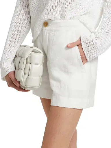 Vince Women's Mid-Rise Hemp Shorts | Thumbnail 6 Vince Women's Mid-Rise Hemp Shorts | Thumbnail 6