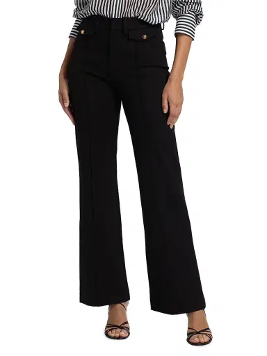 Frame Women's The Reboot Cropped Flare Trousers - Black - Size 12 | Thumbnail 3 Frame Women's The Reboot Cropped Flare Trousers - Black - Size 12 | Thumbnail 3