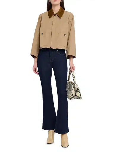 Frame Women's The Icon Mid-Rise Stretch Flare Jeans - Rinse | Thumbnail 2 Frame Women's The Icon Mid-Rise Stretch Flare Jeans - Rinse | Thumbnail 2