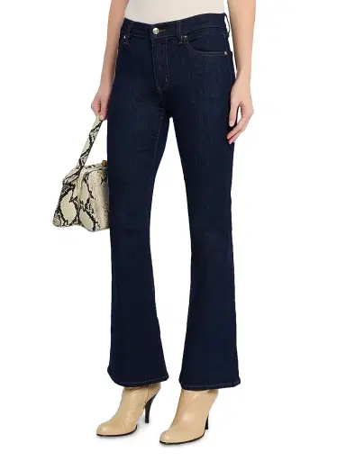 Frame Women's The Icon Mid-Rise Stretch Flare Jeans - Rinse | Thumbnail 3 Frame Women's The Icon Mid-Rise Stretch Flare Jeans - Rinse | Thumbnail 3