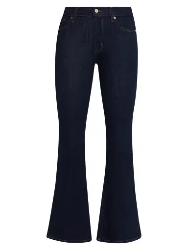 Frame Women's The Icon Mid-Rise Stretch Flare Jeans - Rinse | Thumbnail 1 Frame Women's The Icon Mid-Rise Stretch Flare Jeans - Rinse | Thumbnail 1