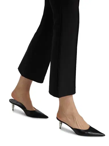 Vince Women's Mid-Rise Pintuck Crop Flare Pants | Thumbnail 6 Vince Women's Mid-Rise Pintuck Crop Flare Pants | Thumbnail 6