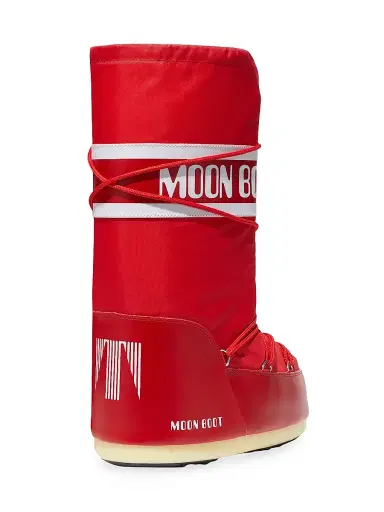 Moon Boot Men's Unisex Icon Nylon Boots - Red - Size 11.5 | Thumbnail 2 Moon Boot Men's Unisex Icon Nylon Boots - Red - Size 11.5 | Thumbnail 2