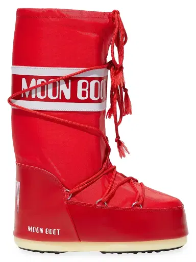 Moon Boot Men's Unisex Icon Nylon Boots - Red - Size 11.5 | Thumbnail 1 Moon Boot Men's Unisex Icon Nylon Boots - Red - Size 11.5 | Thumbnail 1