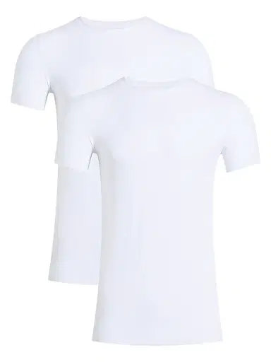 Commando Men's Classic Microfiber Crewneck Undershirt 2-Pack - White | Thumbnail 1 Commando Men's Classic Microfiber Crewneck Undershirt 2-Pack - White | Thumbnail 1