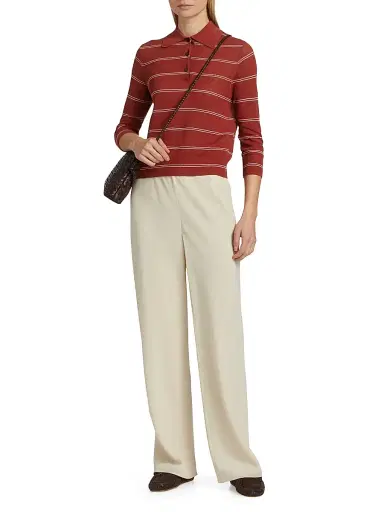 Vince Women's Colette High-Rise Crepe Bias Pants | Thumbnail 2 Vince Women's Colette High-Rise Crepe Bias Pants | Thumbnail 2