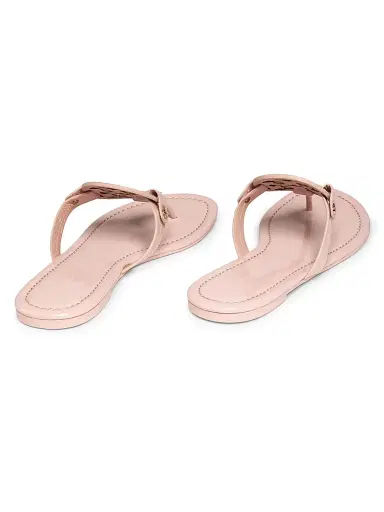 Tory Burch Women's Miller Patent Leather Thong Sandals - Sea Shell | Thumbnail 3 Tory Burch Women's Miller Patent Leather Thong Sandals - Sea Shell | Thumbnail 3