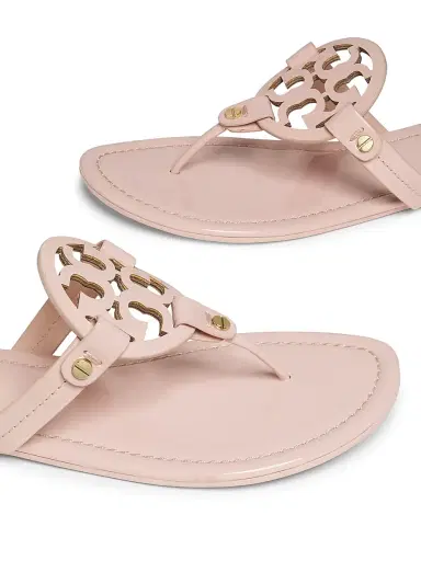 Tory Burch Women's Miller Patent Leather Thong Sandals - Sea Shell | Thumbnail 5 Tory Burch Women's Miller Patent Leather Thong Sandals - Sea Shell | Thumbnail 5