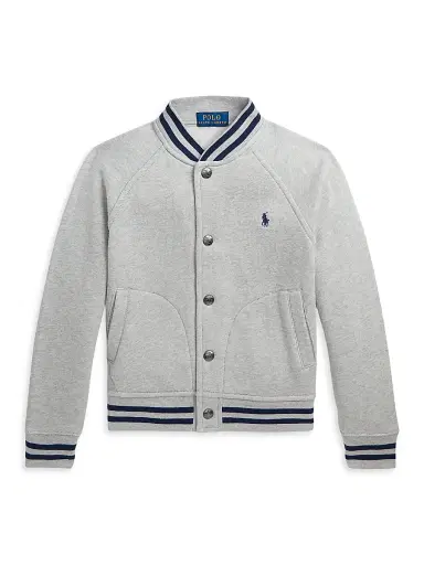 Polo Ralph Lauren Little Boy's & Boy's Knit Bomber Jacket - Andover Heather | Thumbnail 1 Polo Ralph Lauren Little Boy's & Boy's Knit Bomber Jacket - Andover Heather | Thumbnail 1