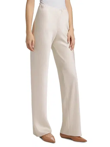 Vince Women's Colette High-Rise Fluid Satin Bias Pants | Thumbnail 4 Vince Women's Colette High-Rise Fluid Satin Bias Pants | Thumbnail 4