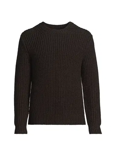Vince Men's Utility Shaker Crewneck Sweater - Heather Mission | Thumbnail 1 Vince Men's Utility Shaker Crewneck Sweater - Heather Mission | Thumbnail 1
