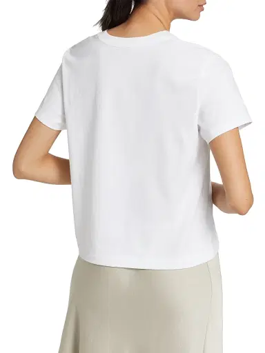 Vince Women's Crewneck Pima Cotton T-Shirt - Optic White - Size XXS | Thumbnail 5 Vince Women's Crewneck Pima Cotton T-Shirt - Optic White - Size XXS | Thumbnail 5