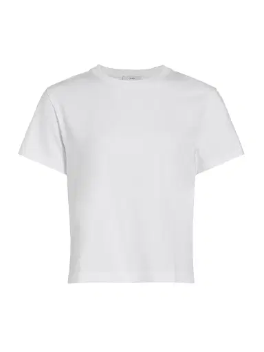 Vince Women's Crewneck Pima Cotton T-Shirt - Optic White - Size XXS | Thumbnail 1 Vince Women's Crewneck Pima Cotton T-Shirt - Optic White - Size XXS | Thumbnail 1