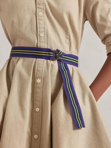 Polo Ralph Lauren Little Girl's & Girl's Belted Chino Dress - Beige | Thumbnail 6 Polo Ralph Lauren Little Girl's & Girl's Belted Chino Dress - Beige | Thumbnail 6
