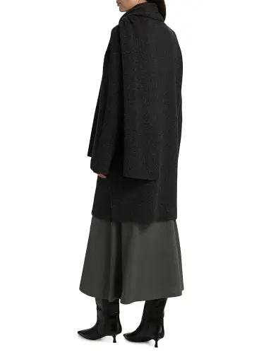 Vince Women's Draped Rib-Knit Car Coat | Thumbnail 5 Vince Women's Draped Rib-Knit Car Coat | Thumbnail 5