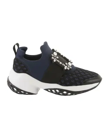 Roger Vivier Running Strass Buckle Stretch Sneakers | Thumbnail 1 Roger Vivier Running Strass Buckle Stretch Sneakers | Thumbnail 1