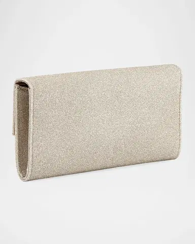 Jimmy Choo Emmie Glitter Leather Clutch Bag | Thumbnail 2 Jimmy Choo Emmie Glitter Leather Clutch Bag | Thumbnail 2