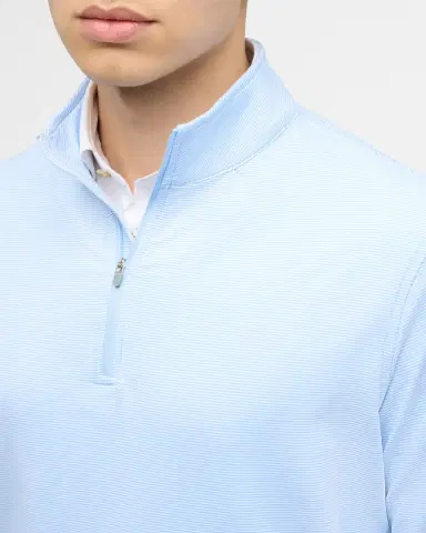 Peter Millar Men 's Perth Micro-Stripe Half-Zip Sweater | Thumbnail 5 Peter Millar Men 's Perth Micro-Stripe Half-Zip Sweater | Thumbnail 5