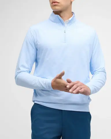 Peter Millar Men 's Perth Micro-Stripe Half-Zip Sweater | Thumbnail 6 Peter Millar Men 's Perth Micro-Stripe Half-Zip Sweater | Thumbnail 6