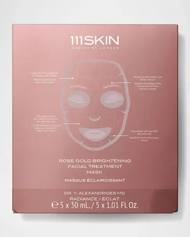 111SKIN Rose Gold Brightening Facial Treatment Mask Box, 5 Count | Thumbnail 2 111SKIN Rose Gold Brightening Facial Treatment Mask Box, 5 Count | Thumbnail 2