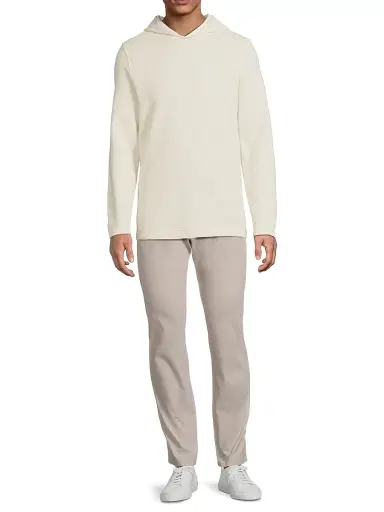 Vince Men's Double-Face Hoodie - Baja Sand Natural - Size XL | Thumbnail 2 Vince Men's Double-Face Hoodie - Baja Sand Natural - Size XL | Thumbnail 2