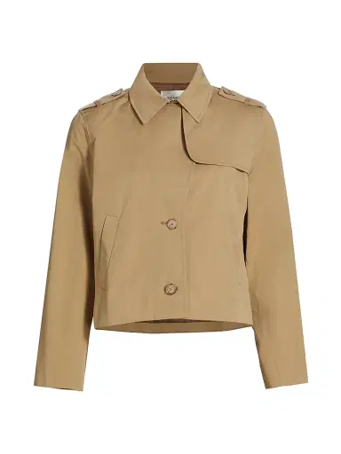 Frame Women's Cotton Trench Jacket - Khaki - Size XL | Thumbnail 1 Frame Women's Cotton Trench Jacket - Khaki - Size XL | Thumbnail 1